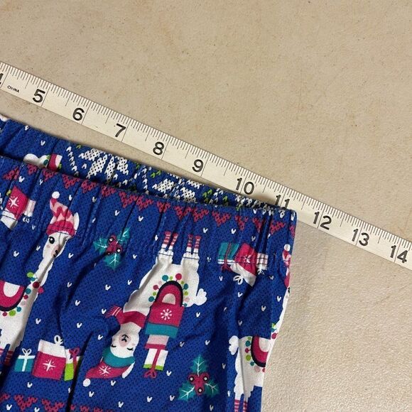 Christmas No Boundaries Llama  Pink Blue Leggings Small - Picture 6 of 8